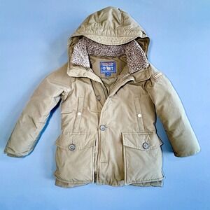 Woolrich John Rich & Bros "Arctic" Parka Khaki Down Jacket – Size 6 – Hood Coat